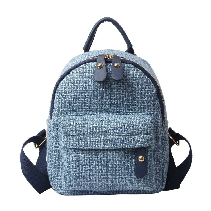 Back to College New Fashion Women Cute Backpack Mini Casual Bag Girl Small School Backpacks for Teenagers Ladies Shoulder Bags Mochila Feminina
