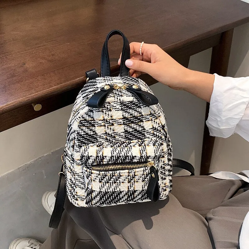 Back to College New Fashion Women Cute Backpack Mini Casual Bag Girl Small School Backpacks for Teenagers Ladies Shoulder Bags Mochila Feminina