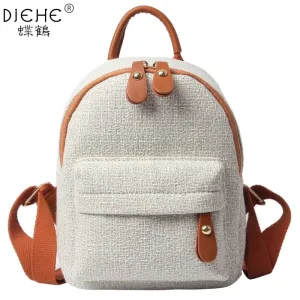 Back to College New Fashion Women Cute Backpack Mini Casual Bag Girl Small School Backpacks for Teenagers Ladies Shoulder Bags Mochila Feminina