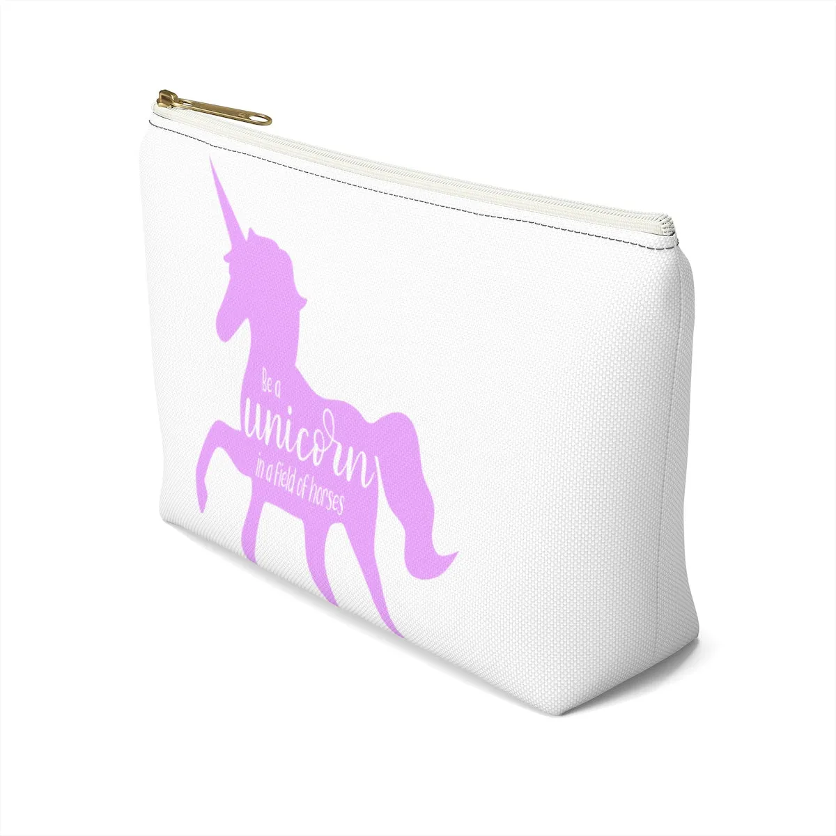 Be a Unicorn Accessory Pouch w T-bottom