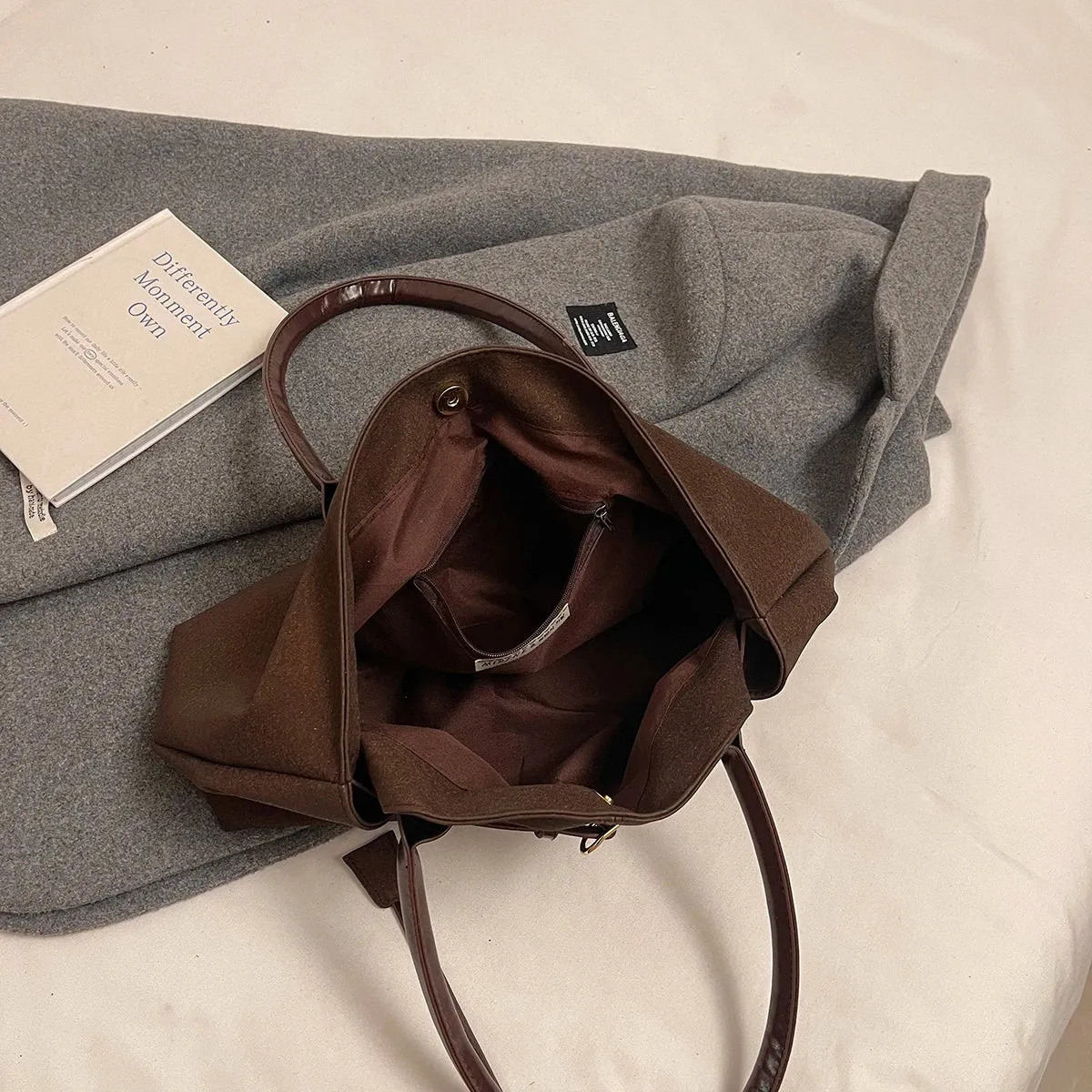 Big PU Leather Underarm Bags for Women