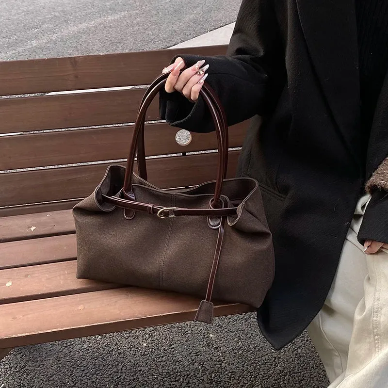 Big PU Leather Underarm Bags for Women