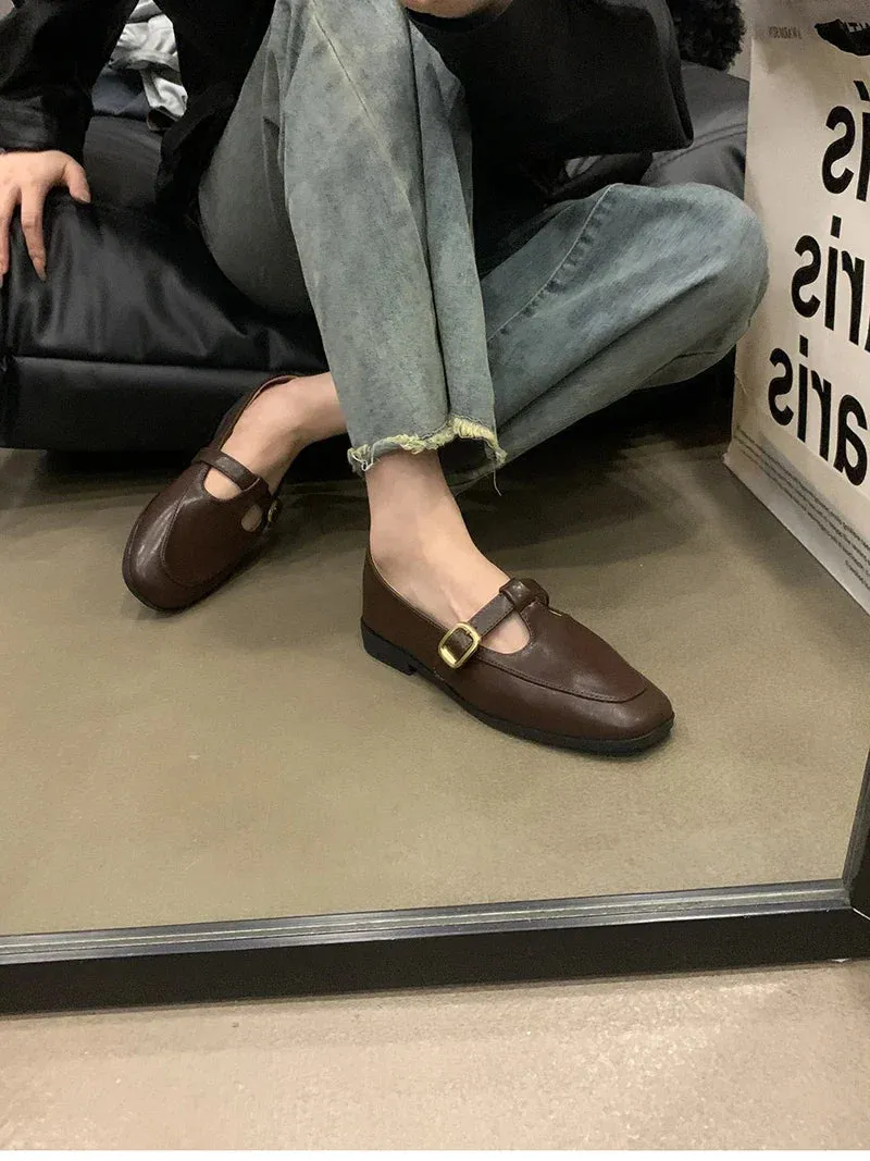 binfenxie 2024 Spring Autumn Women Flat Shoes Fashion Ladies Shallow Slip On Mary Jane Shoes Female Round Toe Shoes