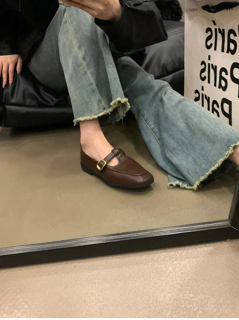 binfenxie 2024 Spring Autumn Women Flat Shoes Fashion Ladies Shallow Slip On Mary Jane Shoes Female Round Toe Shoes