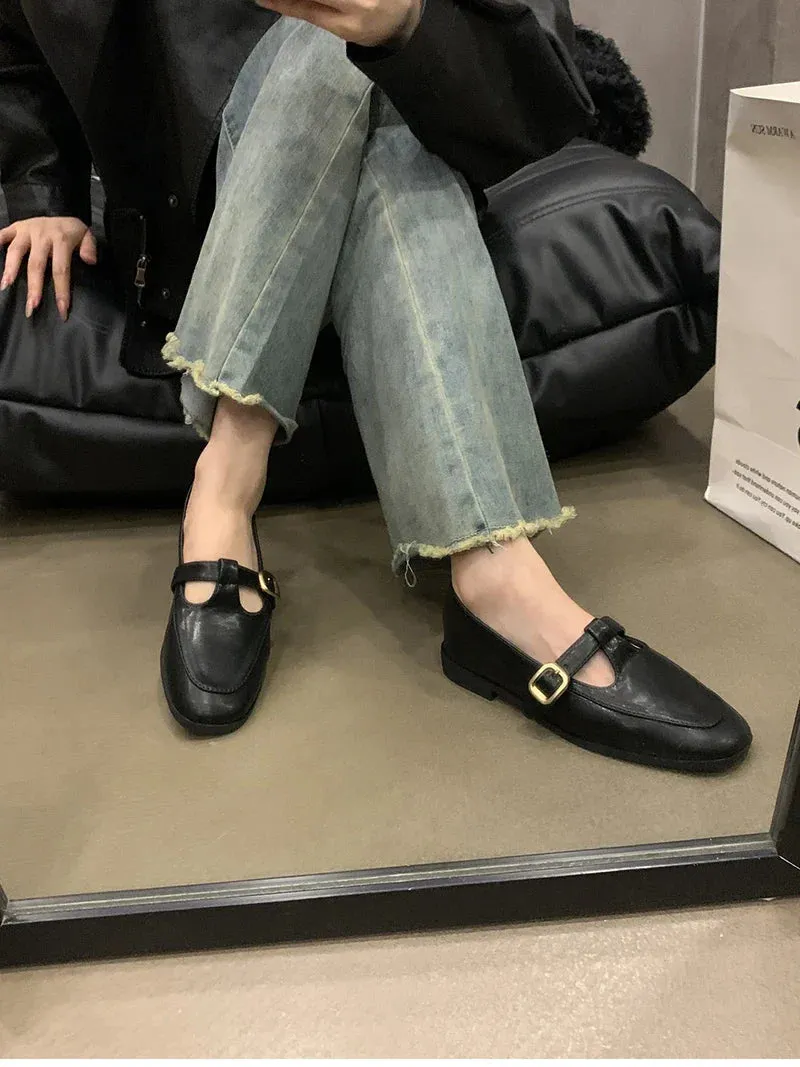 binfenxie 2024 Spring Autumn Women Flat Shoes Fashion Ladies Shallow Slip On Mary Jane Shoes Female Round Toe Shoes