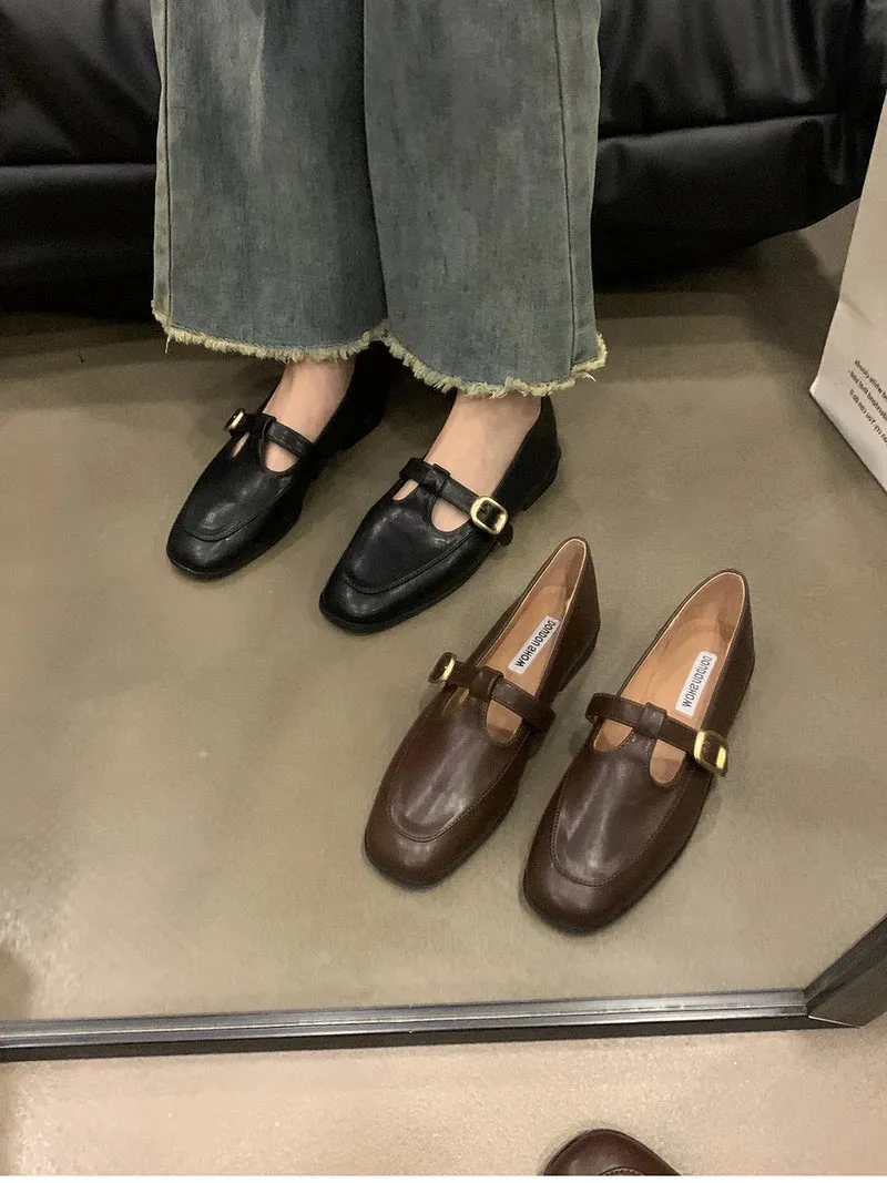 binfenxie 2024 Spring Autumn Women Flat Shoes Fashion Ladies Shallow Slip On Mary Jane Shoes Female Round Toe Shoes