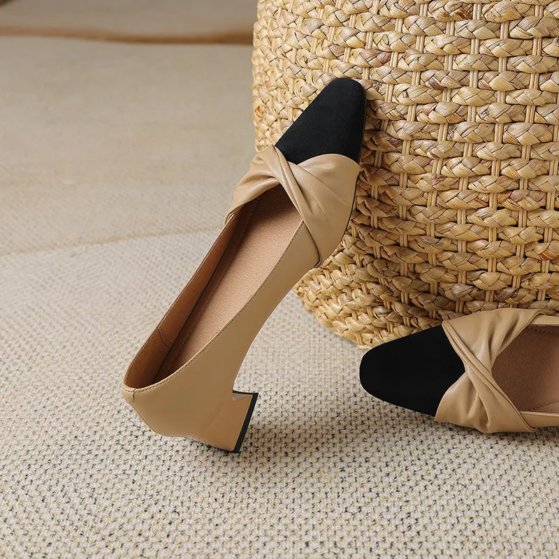 Briar Cap Toe Low Heels