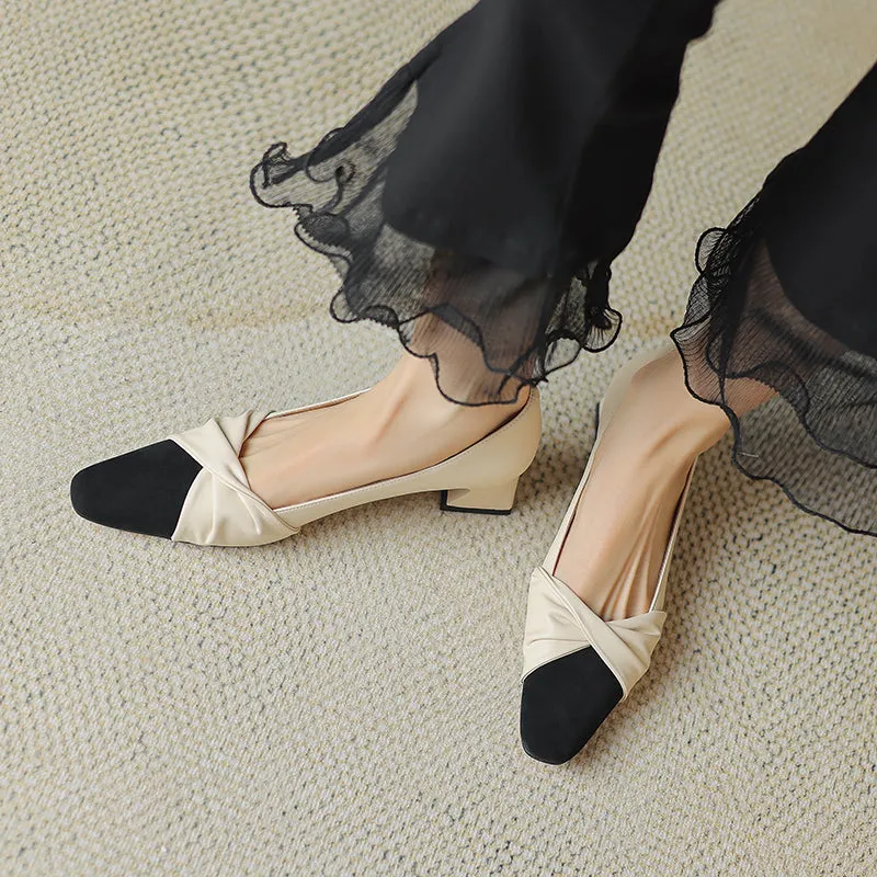 Briar Cap Toe Low Heels