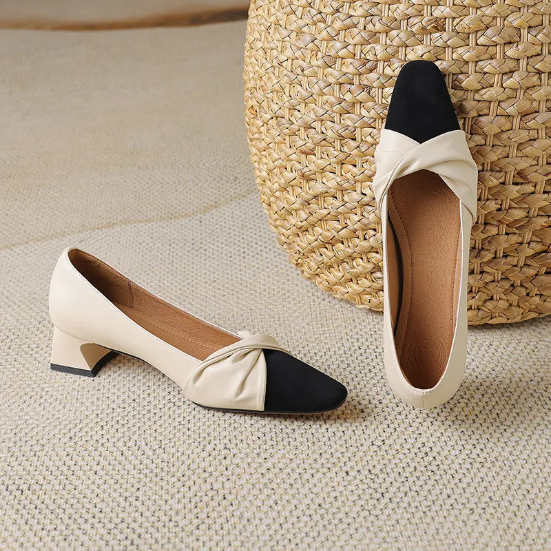 Briar Cap Toe Low Heels