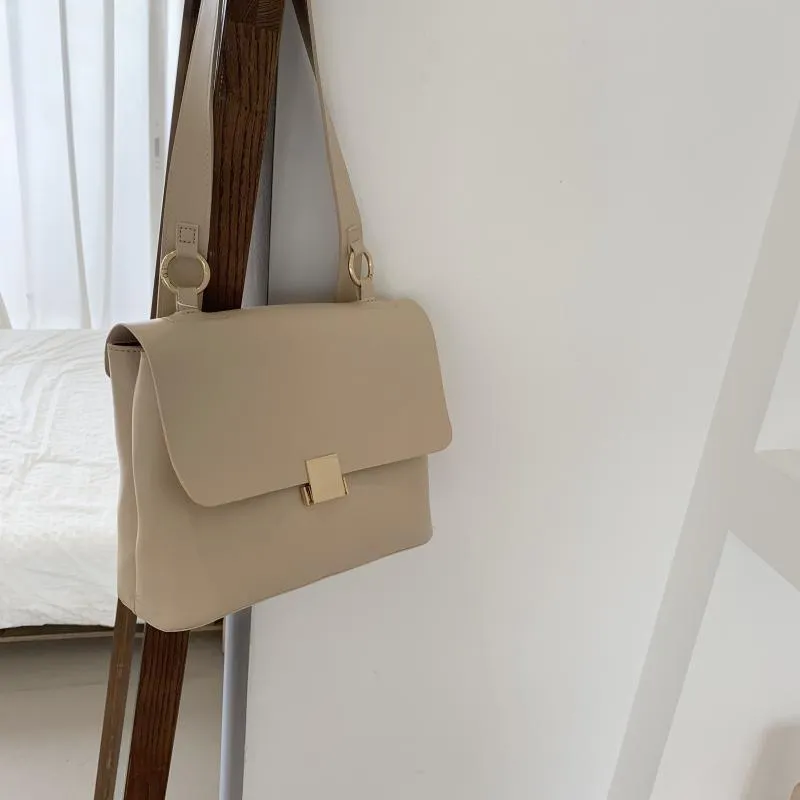 Christmas Gift Casual Retro Women Shoulder Bags Designer Brand Chic Strap Female Handbags Luxury Pu Leather Crossbody Messenger Bag Large Purse