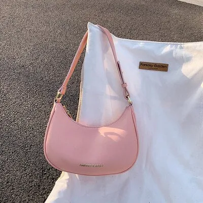 Christmas Gift с доставкой Simple solid color Small PU Leather Saddle Crossbody Bags 2021 Summer Luxury Brand Chain Shoulder Handbags Purses