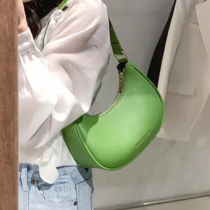Christmas Gift с доставкой Simple solid color Small PU Leather Saddle Crossbody Bags 2021 Summer Luxury Brand Chain Shoulder Handbags Purses