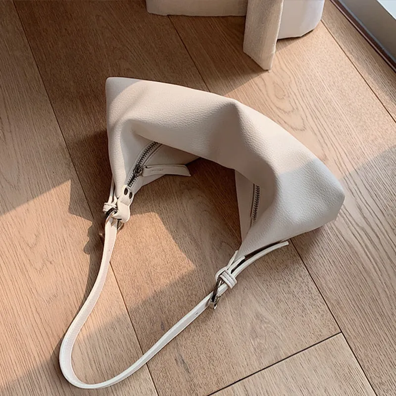 Christmas Gift Women's Fashion Soft PU leather Underarm Bags Trendy Baguette Crossbody Bags Retro Single Shouder Bags Female Casual Handbags