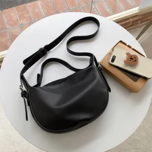 Christmas Gift Women's Shoulder Crossbody Handbags Purses Female Casual Versatile Saddle Bags Soild Color Travel Bags For Ladies Simple Zipper