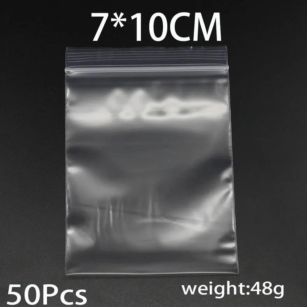 Clear Plastic Poly Reclosable Zipper Lock Bags for Jewelry Craft Office Supplies Accessories Storing, Protecting, and Packaging