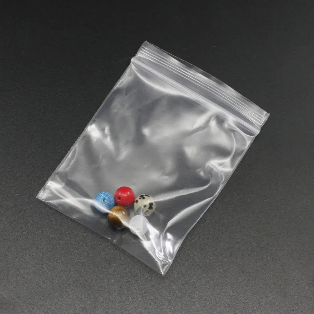 Clear Plastic Poly Reclosable Zipper Lock Bags for Jewelry Craft Office Supplies Accessories Storing, Protecting, and Packaging