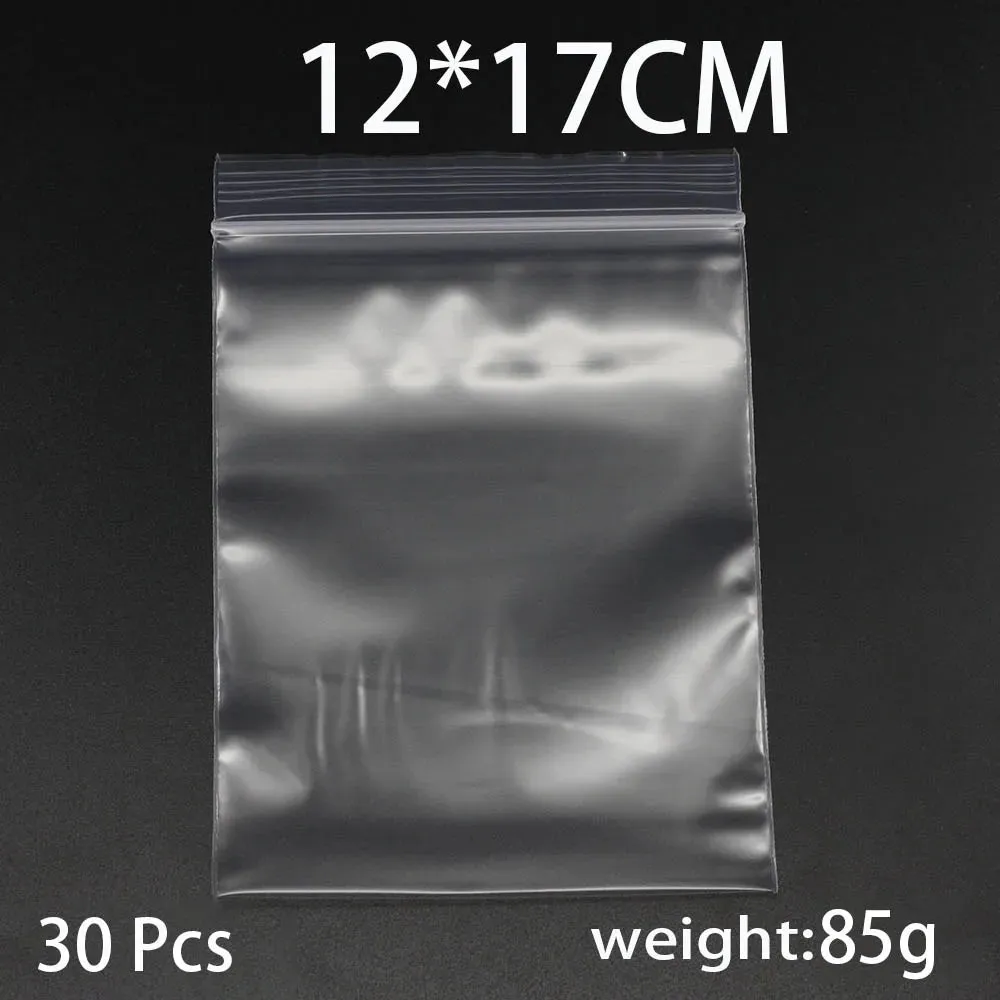 Clear Plastic Poly Reclosable Zipper Lock Bags for Jewelry Craft Office Supplies Accessories Storing, Protecting, and Packaging