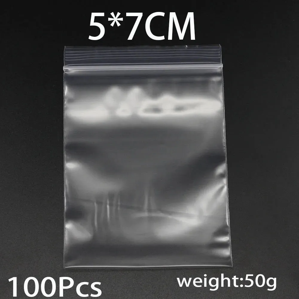 Clear Plastic Poly Reclosable Zipper Lock Bags for Jewelry Craft Office Supplies Accessories Storing, Protecting, and Packaging