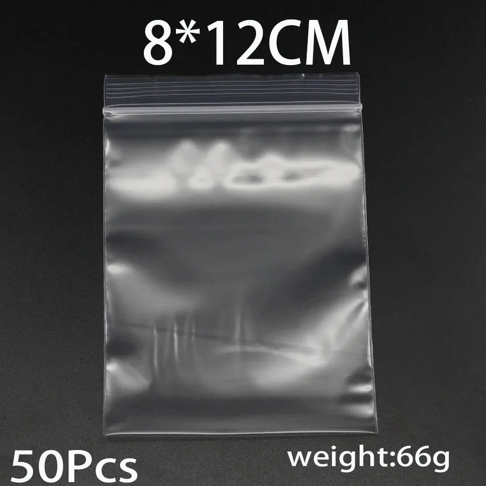 Clear Plastic Poly Reclosable Zipper Lock Bags for Jewelry Craft Office Supplies Accessories Storing, Protecting, and Packaging