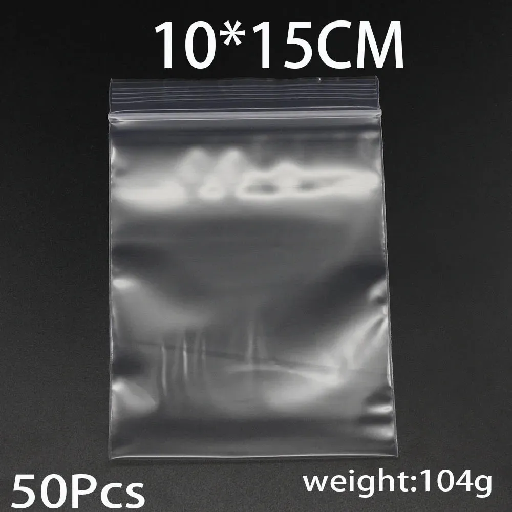 Clear Plastic Poly Reclosable Zipper Lock Bags for Jewelry Craft Office Supplies Accessories Storing, Protecting, and Packaging