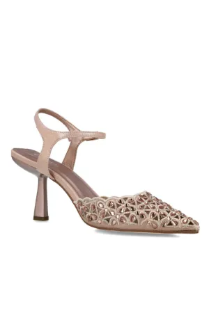 Embellished Mid Heel Slingback