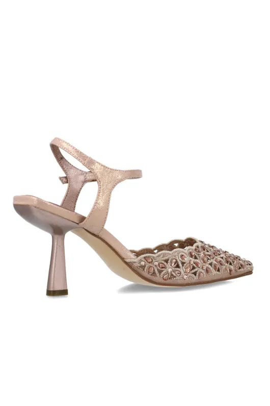 Embellished Mid Heel Slingback