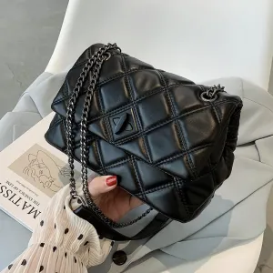 Embroidery Thread Small PU Leather Crossbody Bags