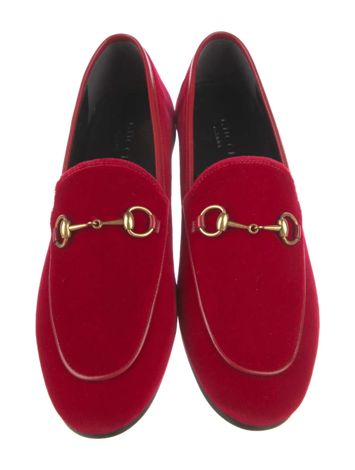 GUCCI JORDAAN HORSEBIT VELVET LOAFERS