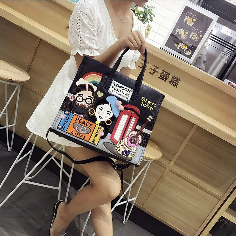 High Quality Women Large Capacity Pu Leather Handbags Shoulder Bag New Fashion Designer Ladies Crossbody Bags for Women Tote Bag