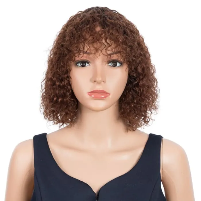 Highlight Blonde Jerry Curly Short Bob Women Wigs