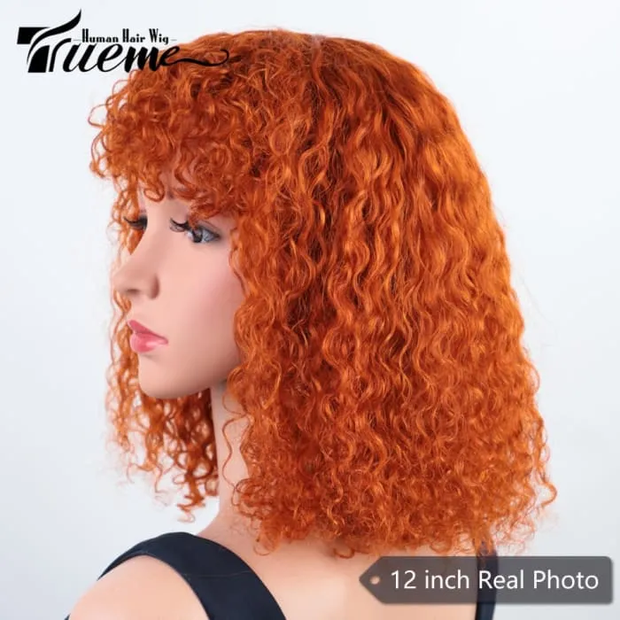 Highlight Blonde Jerry Curly Short Bob Women Wigs