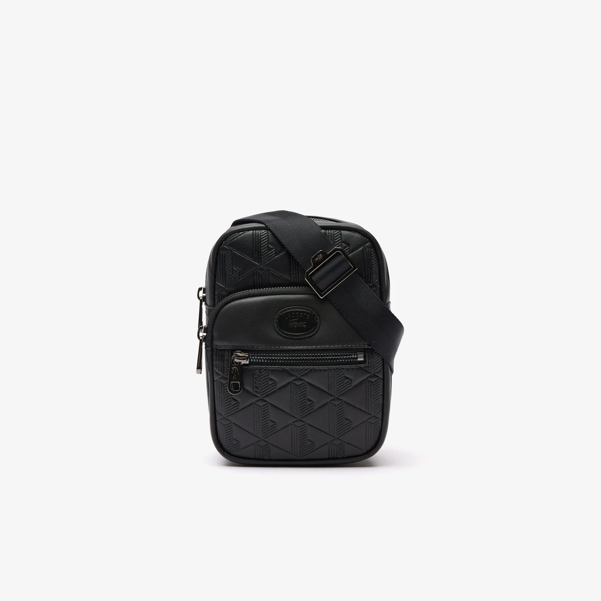 Lacoste Men's Embossed Monogram Small Crossbody