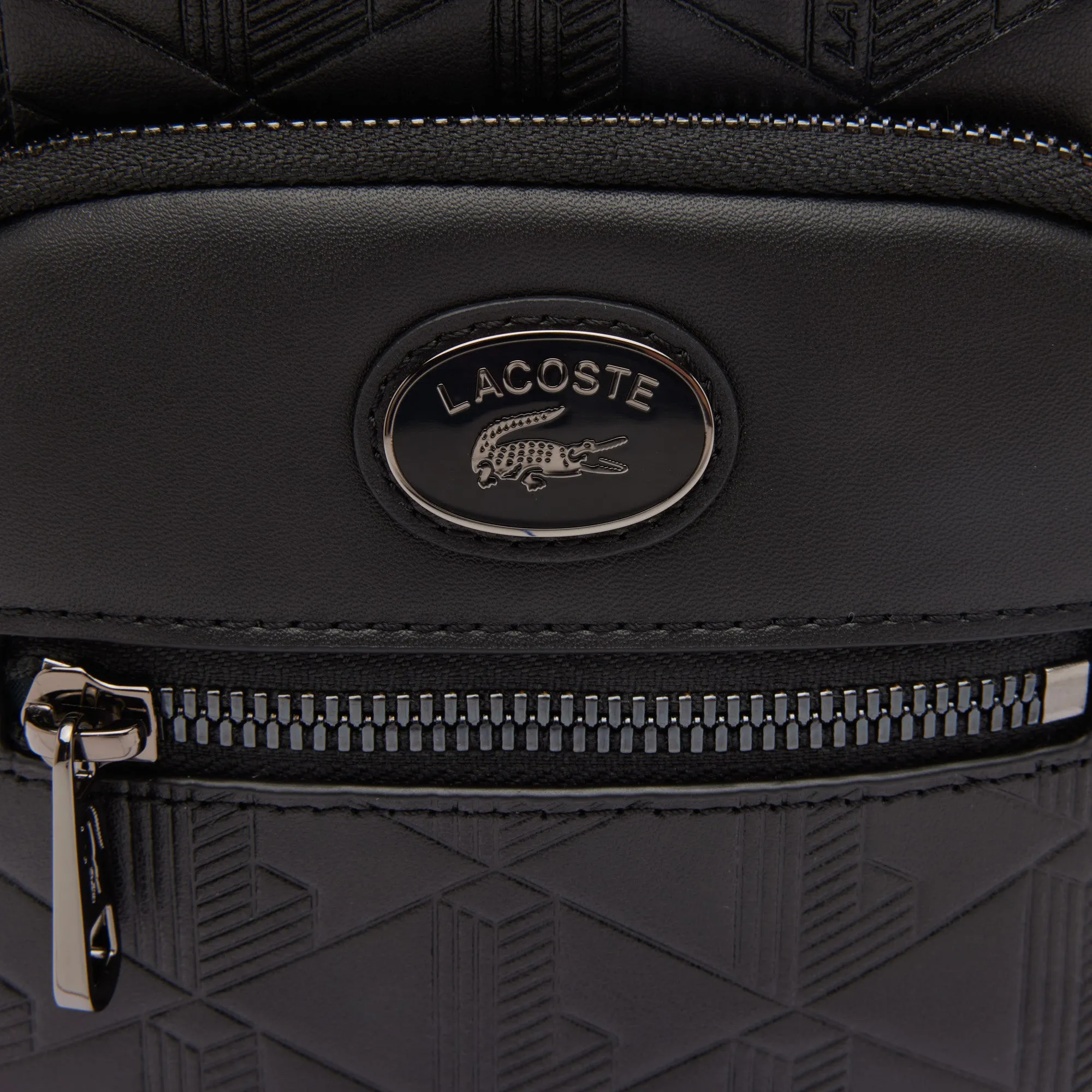 Lacoste Men's Embossed Monogram Small Crossbody