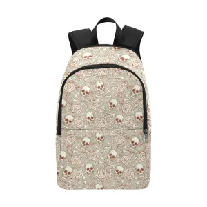 Laptop Backpack (Nylon) - Skulls & Roses