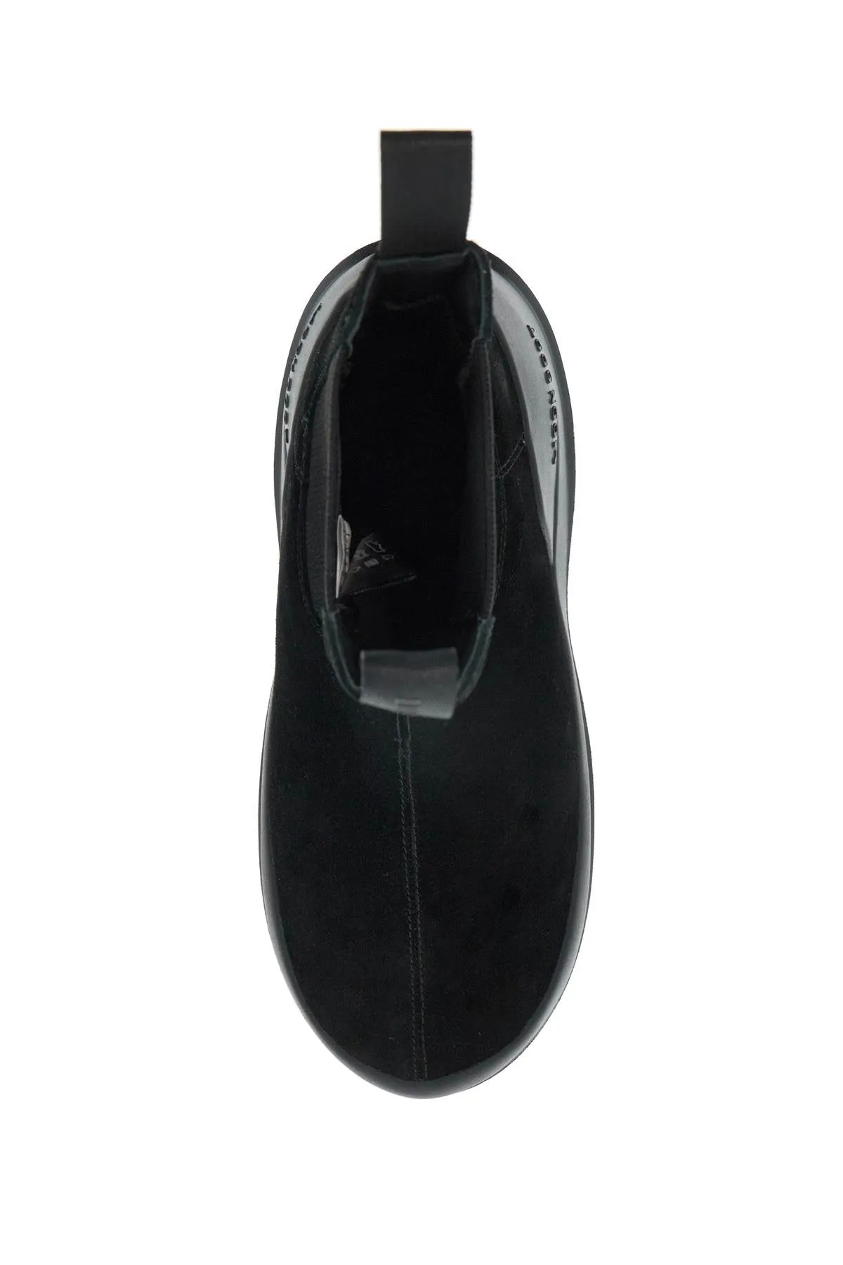 luna chelsea suede leather ankle 80D2480050 BLACK