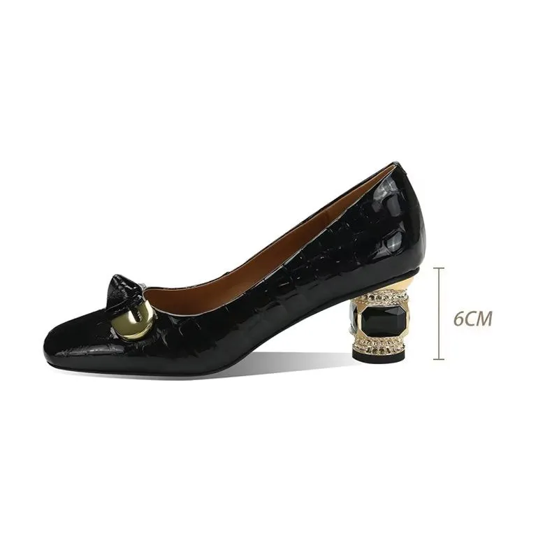 Luxalon Croc Pattern Pumps