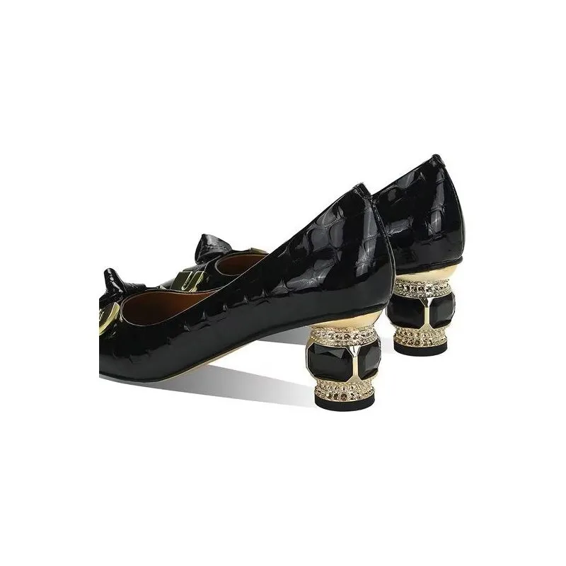 Luxalon Croc Pattern Pumps