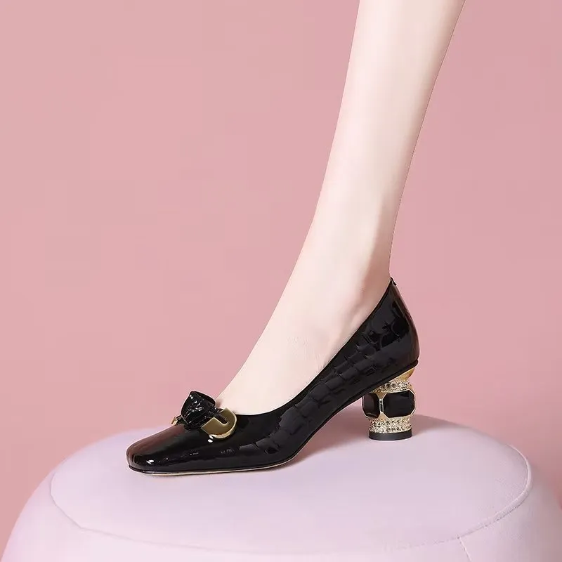 Luxalon Croc Pattern Pumps