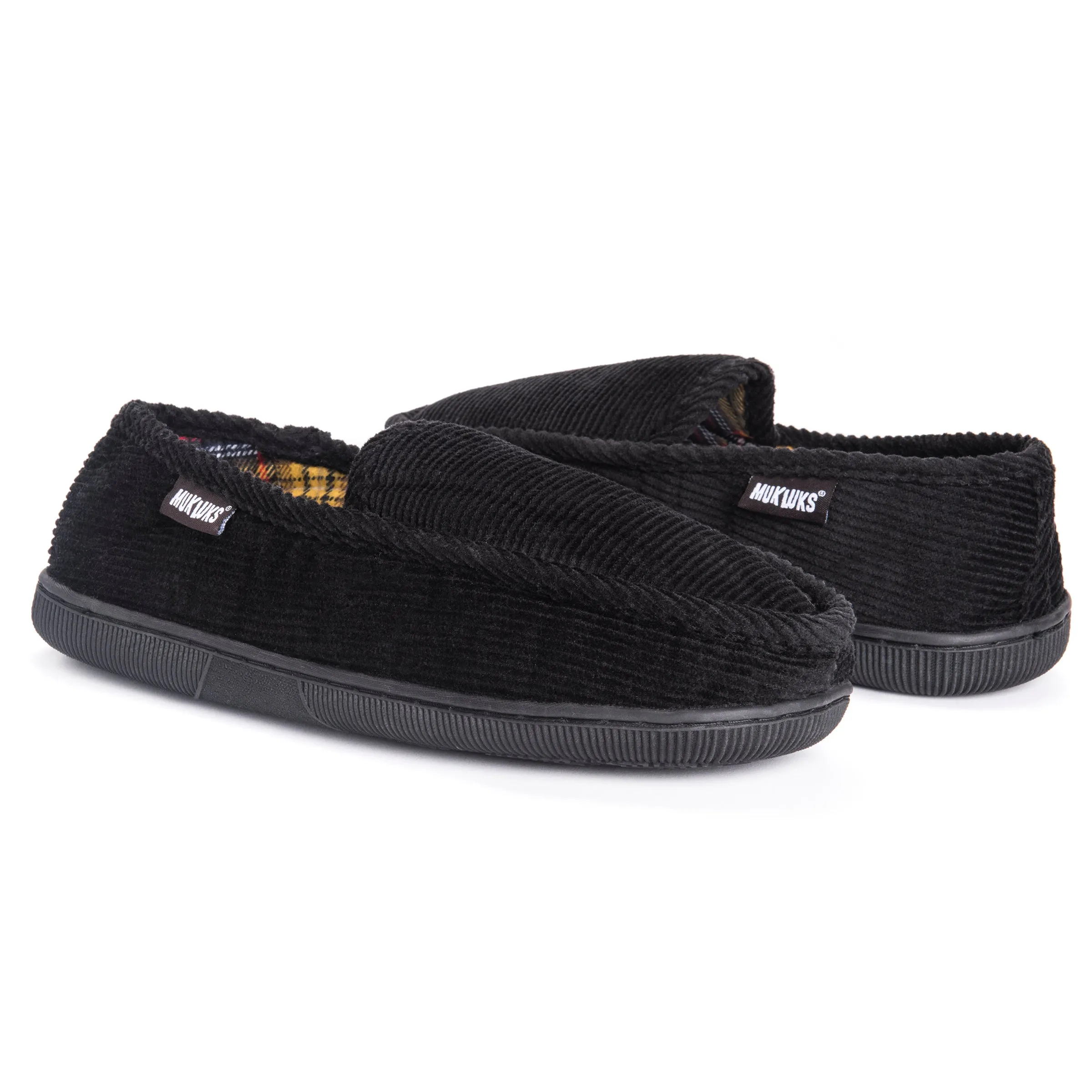 Men's Corduroy Moccasin with Flannel Lining