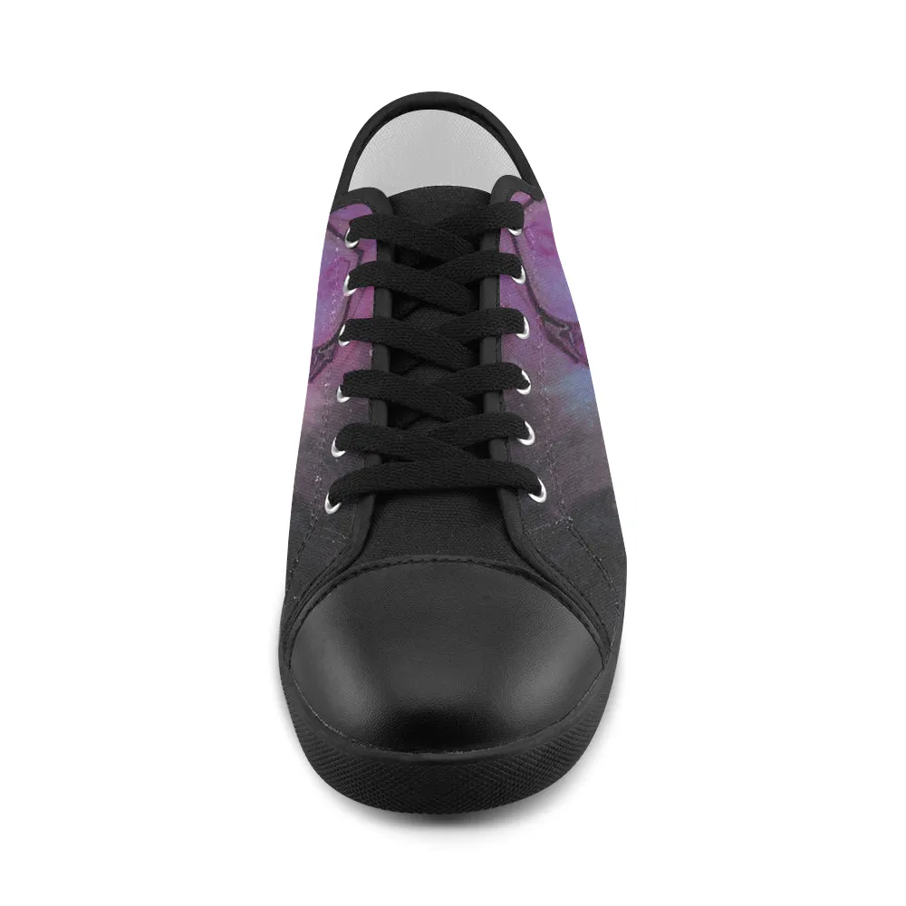 Men's Influenza Psychedelic Print Canvas Low Top Shoes