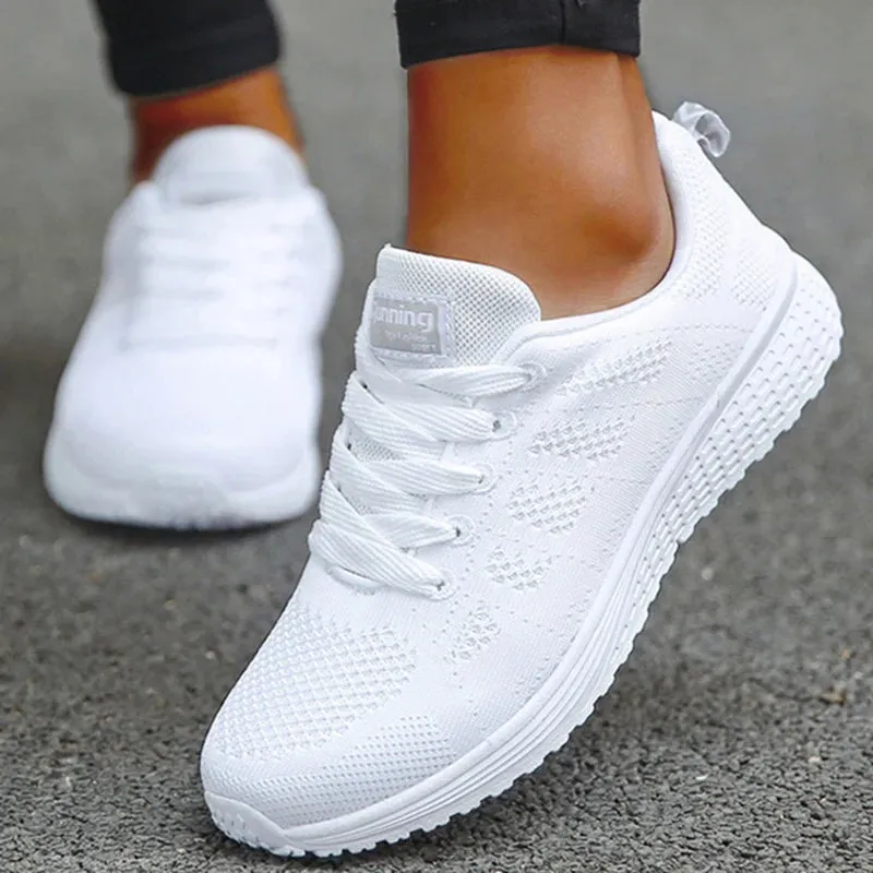 New Arrival Women Flats Footwear Shoes Woman Lace Up Flats Shoes Casual Sneakers Women's Shoes Soft Zapatos Mujer Plus Size