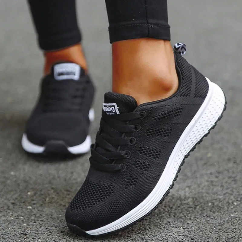New Arrival Women Flats Footwear Shoes Woman Lace Up Flats Shoes Casual Sneakers Women's Shoes Soft Zapatos Mujer Plus Size