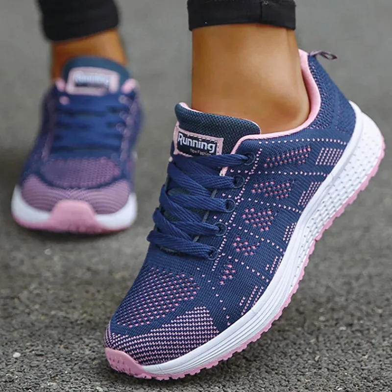 New Arrival Women Flats Footwear Shoes Woman Lace Up Flats Shoes Casual Sneakers Women's Shoes Soft Zapatos Mujer Plus Size
