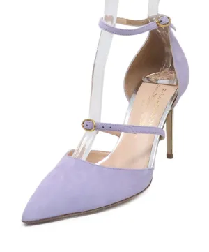 R. Sanderson Lavender Suede Heels sz 6