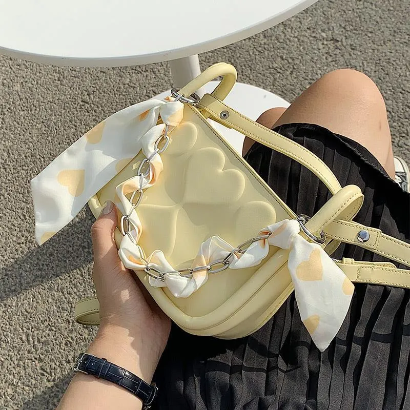 Shoulder Bag Female Crossbody Bag Women Designer Handbag Purse Chain Women Bag Fashion Ribbon Backpack 2021 PU Leather Zipper