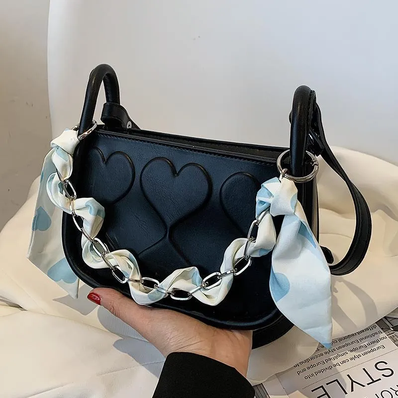 Shoulder Bag Female Crossbody Bag Women Designer Handbag Purse Chain Women Bag Fashion Ribbon Backpack 2021 PU Leather Zipper
