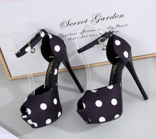 Silk Polk a Dot High Heel Pumps