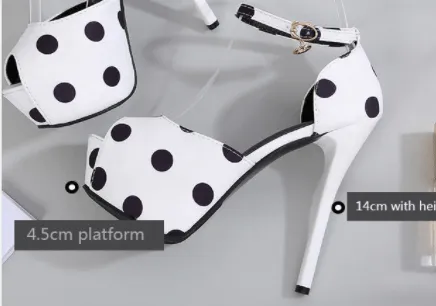 Silk Polk a Dot High Heel Pumps