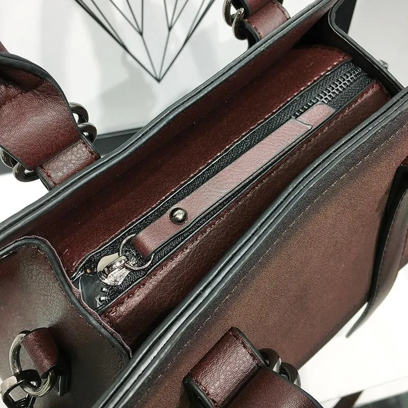 Vintage New Handbags Female Leather High Quality Small Bags Lady women Shoulder Casual tote fashion