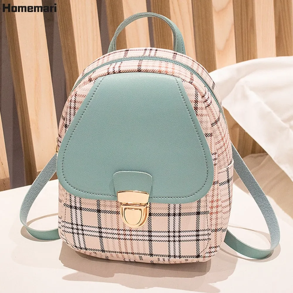 Vvsha Back to College Homemari Women's backpack kawaii Small Backpack Letter Purse Mobile Phone Simple Ladies Travel Bag Student School Backpacks Girl